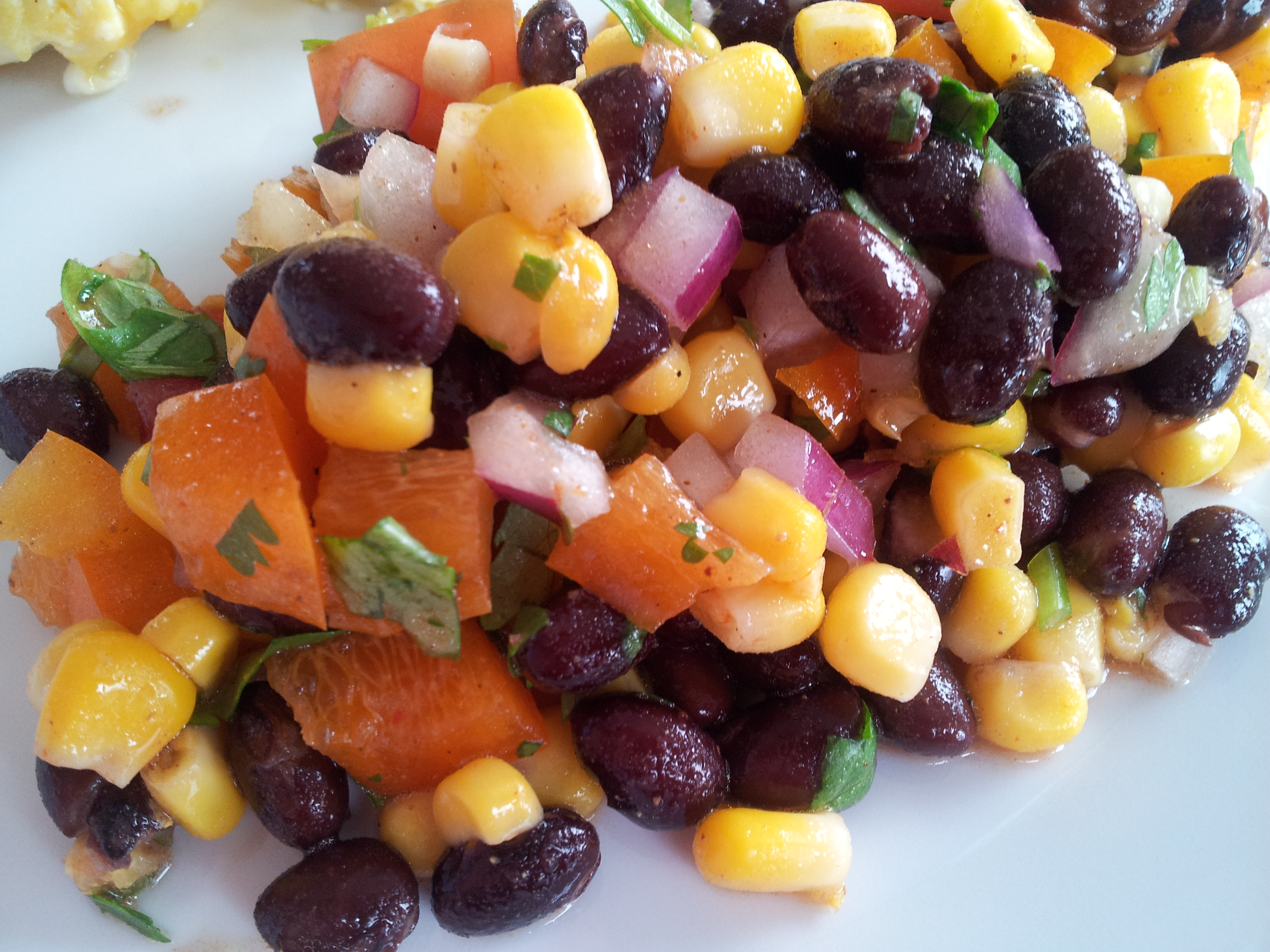 black bean corn tomato salad