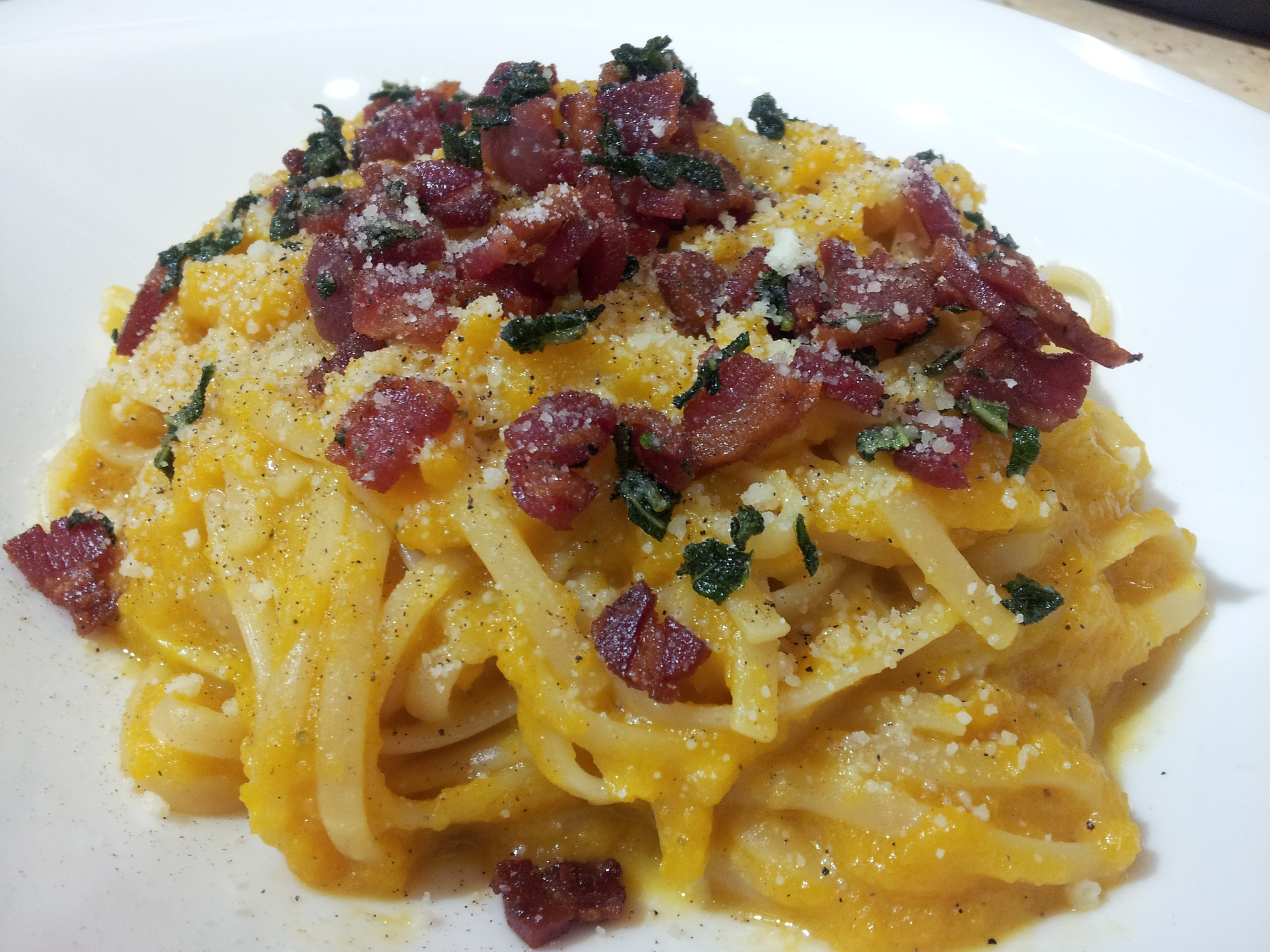 squash carbonara